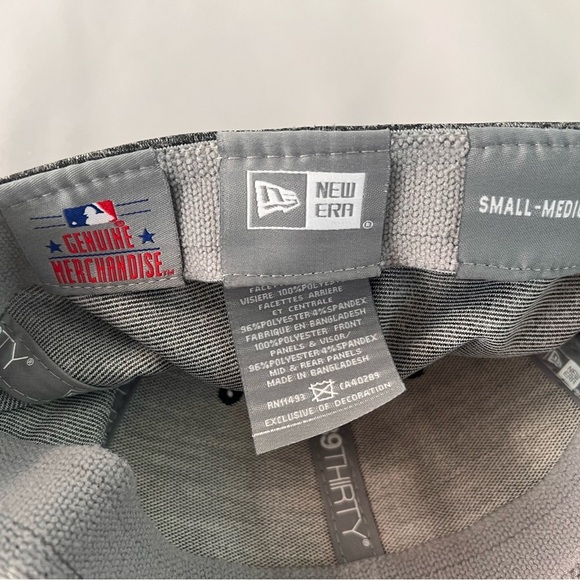 New era 39 Thirty Baseball Block C Logo Hat Men's Black/ Gray/ Red - Picture 5 of 6